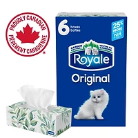 Mouchoirs Royale Original, 6 boîtes, 126 mouchoirs par boîte 2 ép.,756 Mouchoirs