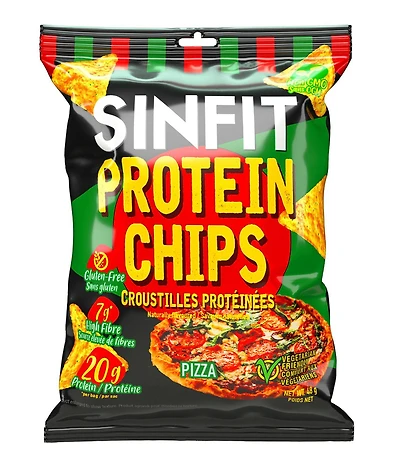 SinFit Protein Chips - Pizza, 50g Bag