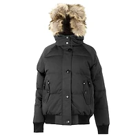Blouson aviateur Canadiana pour femmes à capuchon