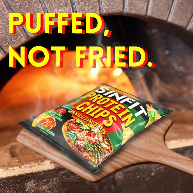 SinFit Protein Chips - Pizza, 50g Bag