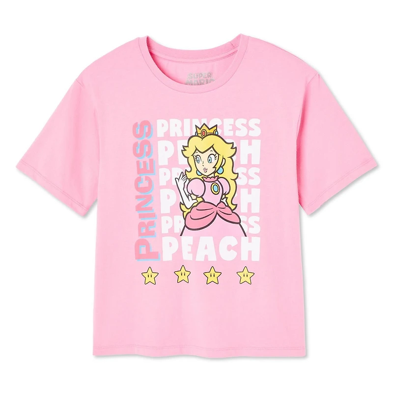 Super Mario Girls' Princess Peach Tee
