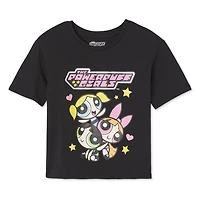 T-shirt à manches courtes The Powerpuff Girls pour filles