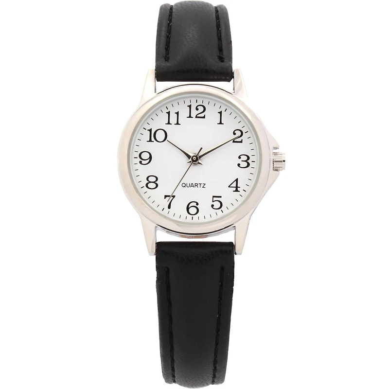 Montre pour femme avec bracelet noir