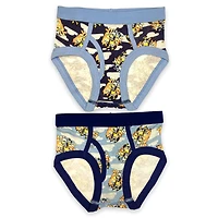 Bluey  Slip garçon. Ces sous-vêtements pour petits garçons sont livrés dans un pack de 4 et ont une bande elastique à la taille et autour de la jambe et Tailles 2T à 4T