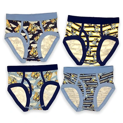 Bluey  Slip garçon. Ces sous-vêtements pour petits garçons sont livrés dans un pack de 4 et ont une bande elastique à la taille et autour de la jambe et Tailles 2T à 4T