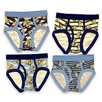 Bluey  Slip garçon. Ces sous-vêtements pour petits garçons sont livrés dans un pack de 4 et ont une bande elastique à la taille et autour de la jambe et Tailles 2T à 4T