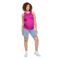 Débardeur côtelé avec encolure bain-de-soleil et dos nageur Paisley Sky Maternité