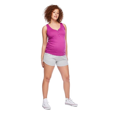 Paisley Sky Maternity Snap Henley Tank