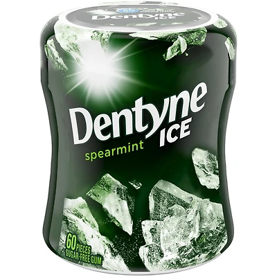 Dentyne Ice Spearmint, Sugar Free Gum, 1 bottle (60 pieces), 60 count