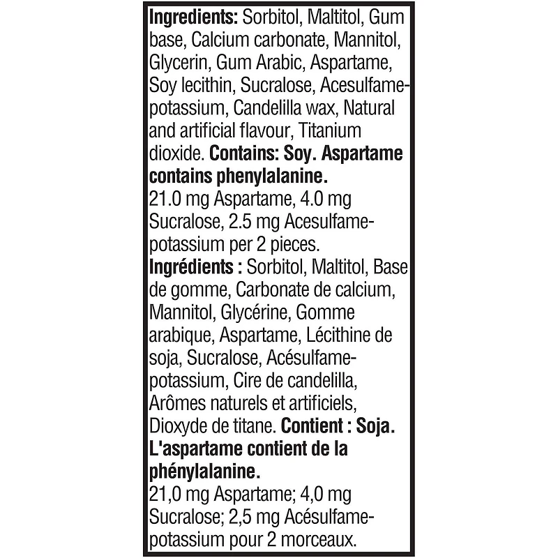 Dentyne Ice Menthe verte, gomme sans sucre, 1 flacon (60 morceaux) Xbox