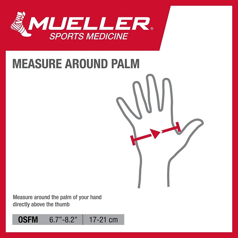 Mueller Reversible Compression Glove, Black, One Size Fits Most, Right or Left Hand