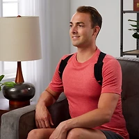 Mueller Adjustable Posture Support, Unisex, One Size Fits Most, Light Back Support to help Improve Posture