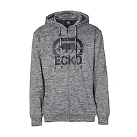 Ecko Unltd. Men Sweatshirt Zips Printed Fz Fleece Hoodie