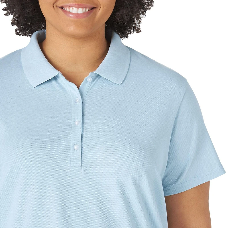 Lee Riders Women's Plus Short Sleeve Knit Polo