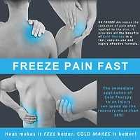 X3 Freeze Cold Therapy Pain Relief | 360 Degree Continuous Spray | For Strains & Sprains, Sore Muscles, Backache, Waist, Shoulder & Neck Pain, and More | Non-Staining | Natural Pain relief, 120ml Spray