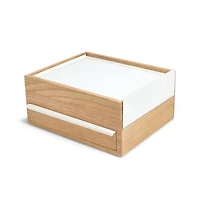 Umbra Stowit Jewelry Box,White/Natural