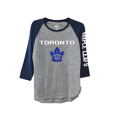 Chemise 3/4 pour femmes Toronto Maple Leafs