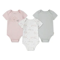 Huggies® Babywear 3-Pack Bodysuits, Sizes: NB0/3M - 9M