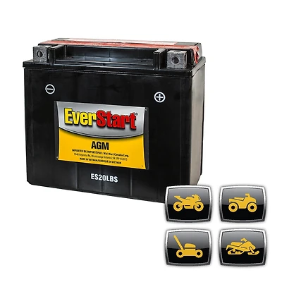 EverStart POWERSPORT ES20LBS, 12 Volt, Power Sports Battery, 270 CCA, Everstart, Power Sports Battery