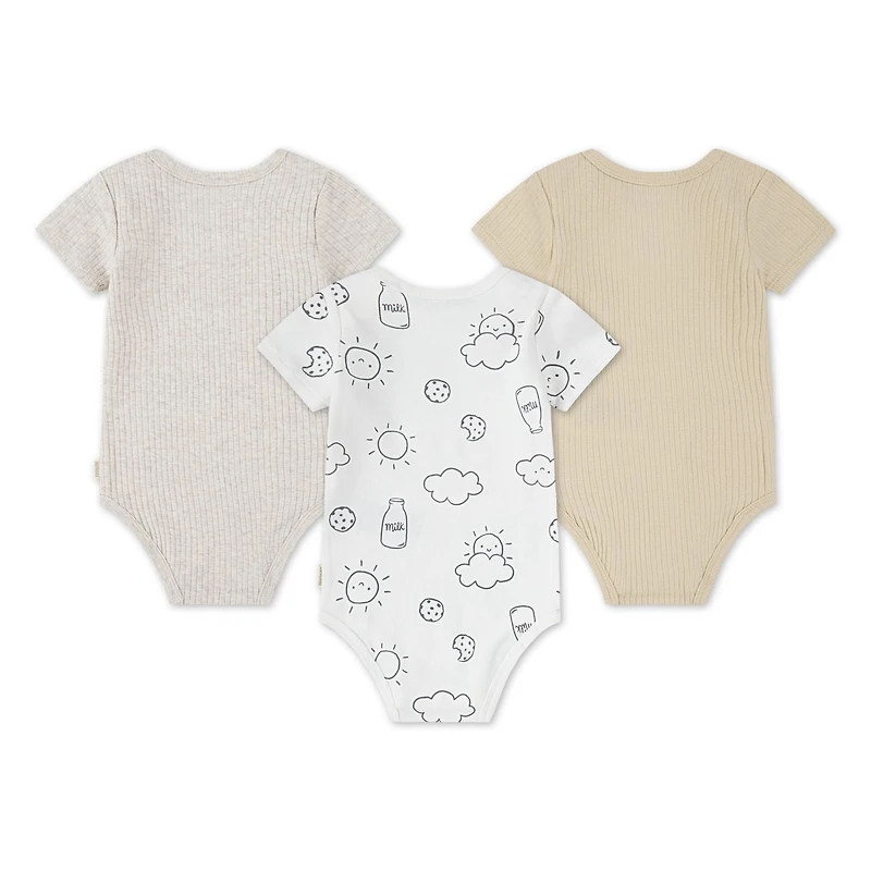 Huggies® Babywear 3-Pack Bodysuits, Sizes: NB0/3M - 9M