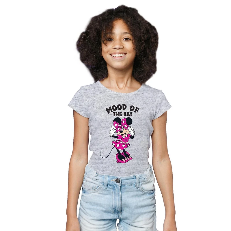 T-shirt à manches courtes Disney Humeur du jour pour fille