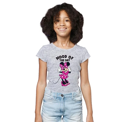 T-shirt à manches courtes Disney Humeur du jour pour fille