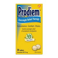 Prodiem Overnight Laxative and Constipation Relief Tablets, 15mg Sennosides, 30 Count, 30 tablets