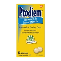 Prodiem Overnight Laxative and Constipation Relief Tablets, 15mg Sennosides, 30 Count, 30 tablets