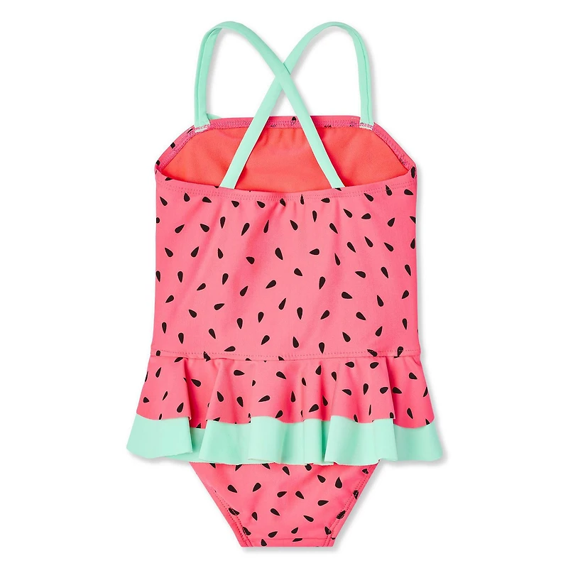 George Toddler Girls' 1-Piece Ruffle Swimsuit