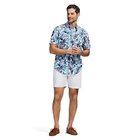IZOD S/S Sunshield Woven Printed Shirt