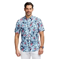 IZOD S/S Sunshield Woven Printed Shirt