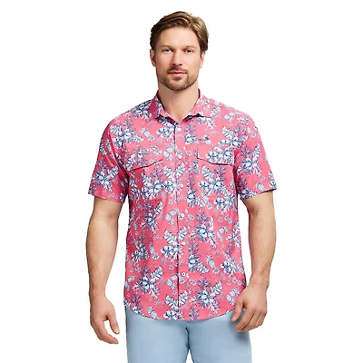 IZOD CHANDAIL TISSÉ À MANCHES COURTES P-TTG