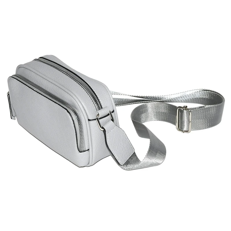 NICCI CROSSBODY WITH FRONT ZIPPER POCKET