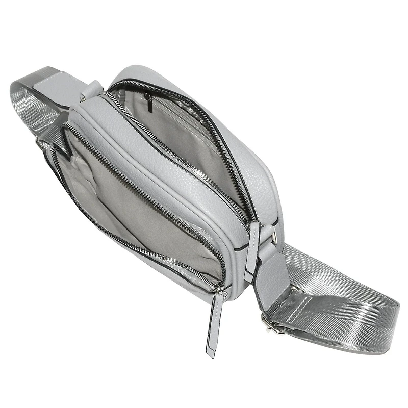 NICCI CROSSBODY WITH FRONT ZIPPER POCKET