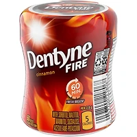 Dentyne Fire Cinnamon, Sugar Free Gum, 1 bottle (60 pieces)