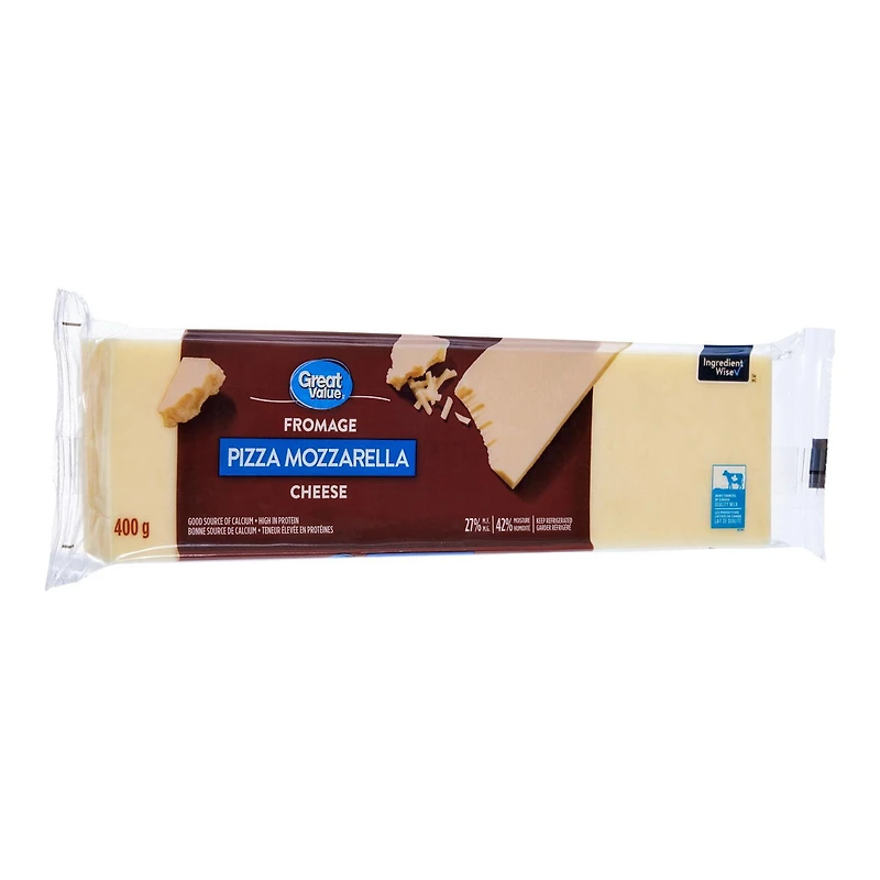 Fromage pizza mozzarella Great Value 400 g