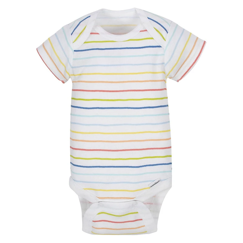 Chemises à manches courtes imprimées des petit garçons de Onesies - paquet de 8