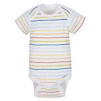 Chemises à manches courtes imprimées des petit garçons de Onesies - paquet de 8