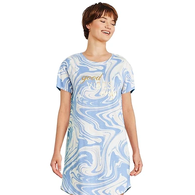 Chemise de nuit à encolure ras du cou George pour femmes