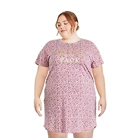 George Plus Women's Crew Neckline Nightshirt