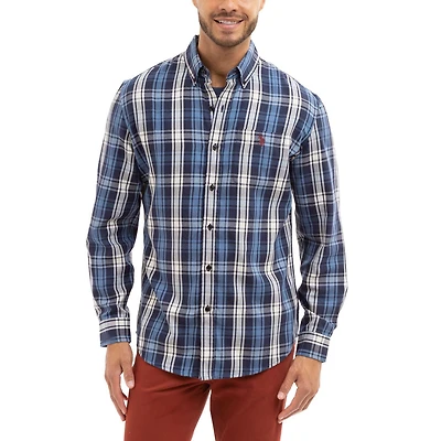 U.S. Polo Assn. Chemise tissée à manches longues pour hommes