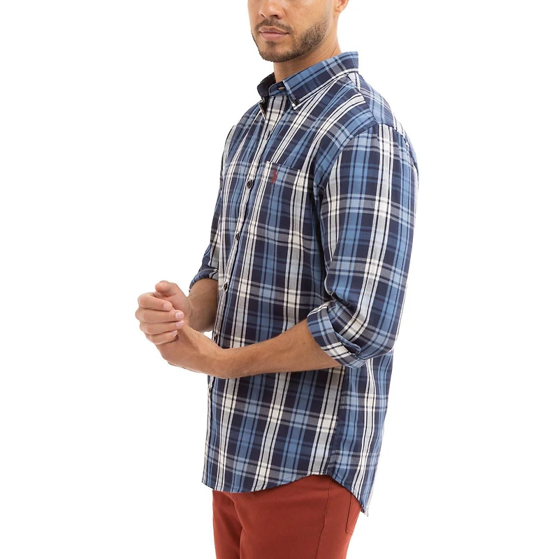 U.S. Polo Assn. Chemise tissée à manches longues pour hommes