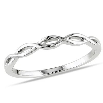 Asteria Fashion Infinity 14 K White Gold Ring