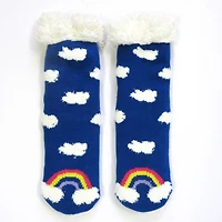 Chaussettes de lecture jeunes filles arc-en-ciel