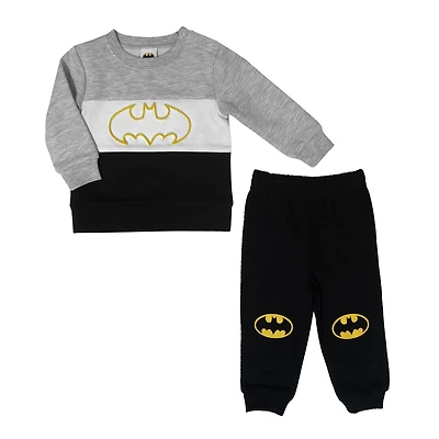 Warner's Batman Boys long sleeve 2 pc Fleece Jogset
