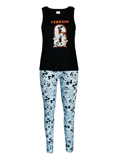 Space Jam 2 two piece pajama set for ladies