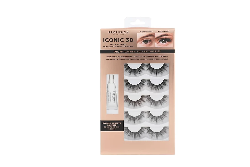 PROFUSION COSMETICS | Iconic 3D Faux Cils de Vison 5 Paires Oh Mes Cils