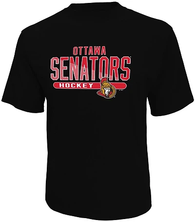 NHL Men's Ottawa Senators Crew Neck short Sleeve Classic Fit T-Shirt