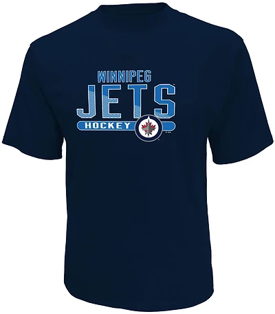 T-shirt classique Jets de Winnipeg de la LNH à encolure ras du cou et à manches courtes pour hommes