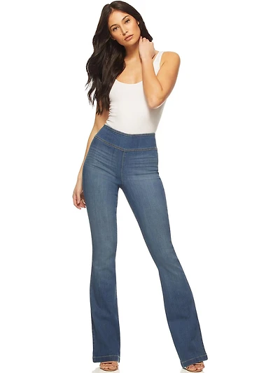 Sofia Jeans by Sofia Vergara Women's Melisa Pull-On Flare Jeans